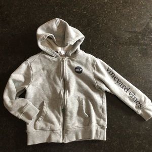 Vineyard Vines gray full zip hoodie